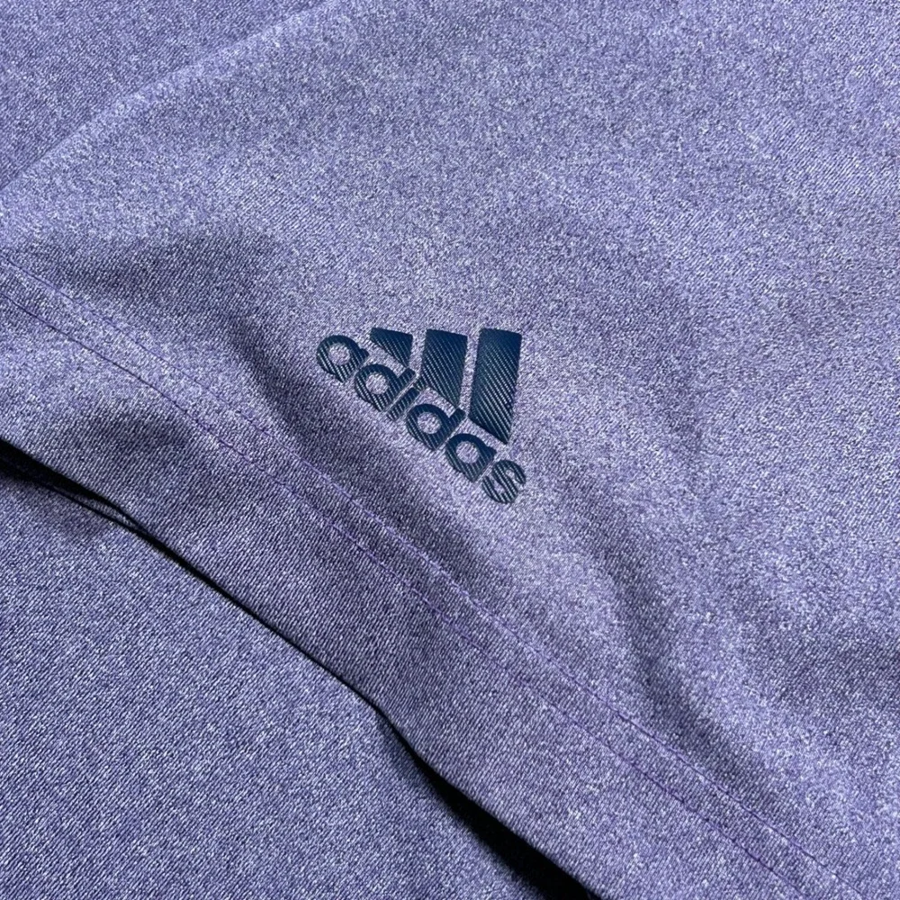 Adidas Polo Shirt 4XLT Tall Purple Heathered Short Sleeve Performance Golf Tee